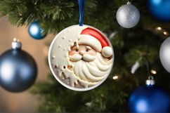 3d Martzipan Santa Christmas Ornament Sublimation PNG Product Image 4