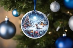 3D Cawith Dog Winter Scene Sublimation PNG Product Image 4