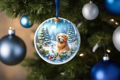 3D Cawith Dog Winter Scene Sublimation PNG Product Image 4