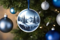 3D Winter Scene Ornament Sublimation PNG Product Image 1