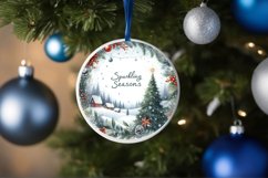 Winter Scene with Sparkling Seasons Sublimation PNG Product Image 4