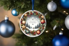 Winter Scene with Holiday Blessings Sublimation PNG Product Image 4