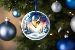 Champaigne Winter Scene Sublimation PNG Product Image 4