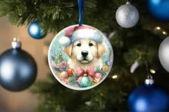 Colorful Dog Ornament Sublimation PNG Product Image 1