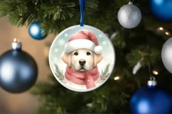 Dog Pastel Ornament Sublimation PNG Product Image 1