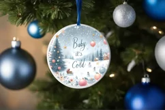 Christmas Scene Baby It's Cold Outside Sublimation PNG Product Image 4