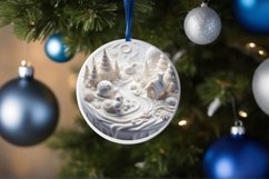 Winter Scene Ornament Sublimation PNG Product Image 4