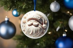Santa Ornament Sublimation PNG Product Image 4
