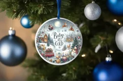 Christmas Scene Baby It's Cold Outside Sublimation PNG Product Image 1