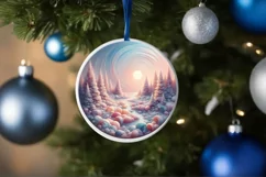 Detailed Christmas Candy Scene Sublimation PNG Product Image 4
