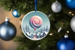 Detailed Christmas Candy Scene Sublimation PNG Product Image 4