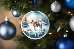 Pastell Christmas Ornament Cow Boy Product Image 1