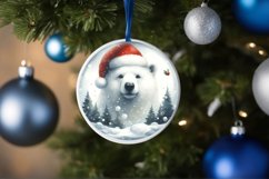 Melting Polar Bear Christmas Sublimation PNG Product Image 4
