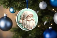 Santa Martzipan Round Ornament Sublimation PNG Product Image 1