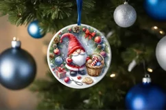 pastel christmass gnome ornament sublimation png Product Image 4