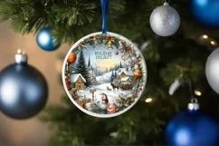 Holiday Delight Christmas Ornament PNG Product Image 1