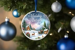 Holiday Delight Christmas Ornament PNG Product Image 4