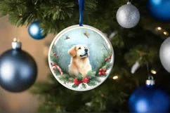 Dog Christmas Ornament PNG Product Image 1