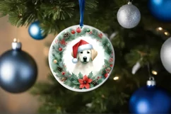 Dog Christmas Ornament PNG Product Image 4