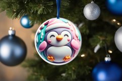 Polar Bear 3D Martzipan with Depth Ornament Sublimation PNG Product Image 4