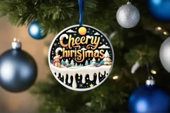 Cheery Christmas 3D Snowflakes PNG Product Image 4
