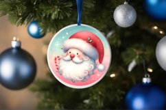 Santa Christmas Ornament Sublimation PNG Product Image 4