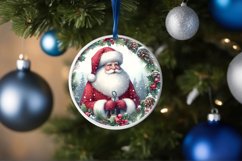 Santa Christmas Ornament Sublimation PNG Product Image 4