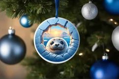 Melting Ice Wall Seal Digital Painting Sublimation PNG Product Image 4