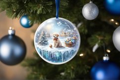 Winter Scene with Dog Sublimation PNG Product Image 4