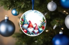 Winter Gnomes Christmas Ornament Sublimation PNG Product Image 1