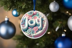 JOY Christmas Ornament Sublimation PNG Product Image 4