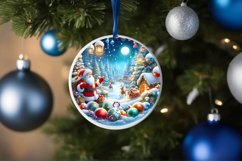 Melting Winter Scene with Santa Sublimation PNG Product Image 4