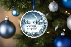 Winter Scene with Polar Bear Sublimation PNG Product Image 4