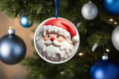 Santa Christmas Ornament Sublimation PNG Product Image 4