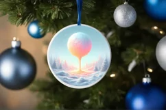 Winter Candy Christmas Ornament Sublimation PNG Product Image 4