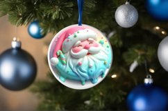 3D Santa Winter Ornament Sublimation PNG Product Image 1