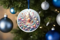 Christmas Candy Melting Edges Sublimation PNG Product Image 4