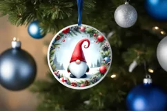 Round Christmas Ornament Sublimation|Clipart Product Image 4