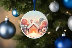 Christmas Candy Melting Edges Sublimation PNG Product Image 1