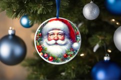 Santa Christmas Ornament Sublimation PNG Product Image 4
