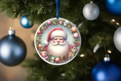 Round Christmas Ornament Sublimation|Clipart Product Image 4
