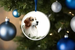 Round Christmas Ornament Sublimation|Clipart Product Image 4