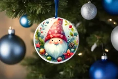 Round Christmas Ornament Sublimation|Clipart Product Image 4
