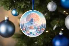 Colorful Candy Christmas Ornament Sublimation PNG Product Image 4