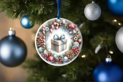 Gift Round Ornament Sublimation PNG Product Image 1