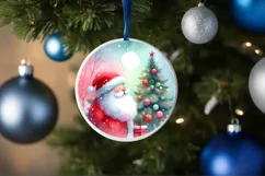 Colorful Santa Christmas Image PNG Product Image 4
