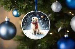 Watercolor Round Christmas PNG Product Image 4