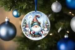 Round Christmas Ornament Sublimation|Clipart Product Image 4