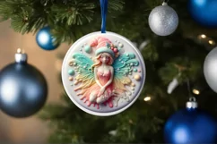 Christmas Fairy Ornament Sublimation PNG Product Image 1