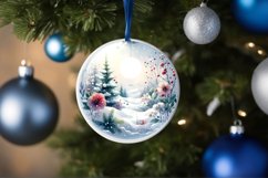Winter Flowers Round Ball Product Image 4